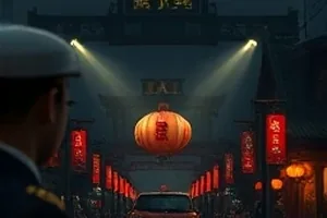 双面讲师剧集封面，讲台与黑板上未擦净的板书
